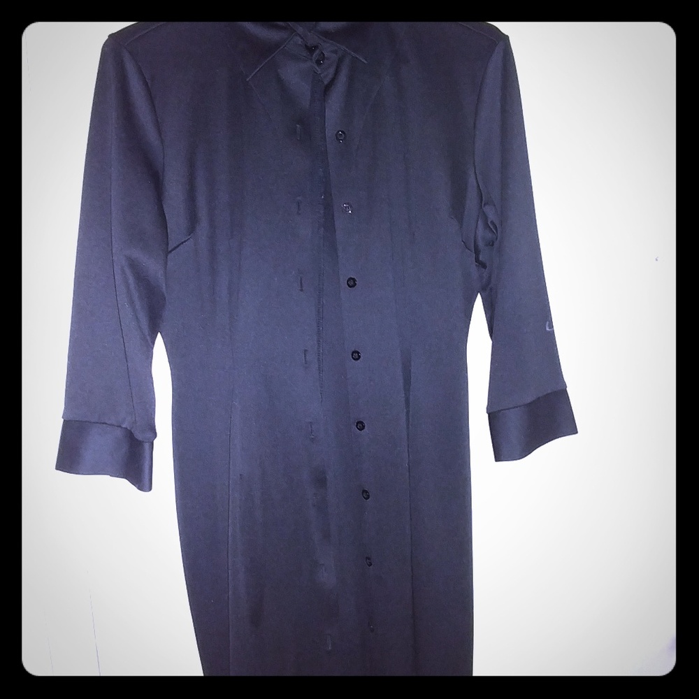 New York & Company Button Up Dress MEDIUM